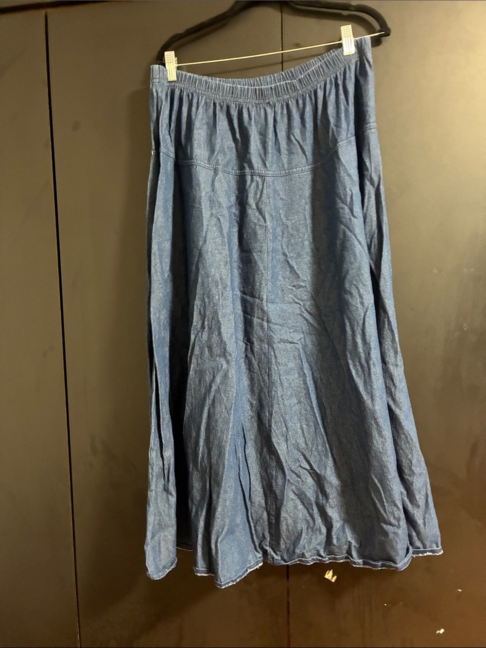Blue Maxi Skirt - Casual A-Line Denim Style
